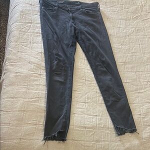 Women's Black Distressed Jeans AG women’s 30R super skinny ankle